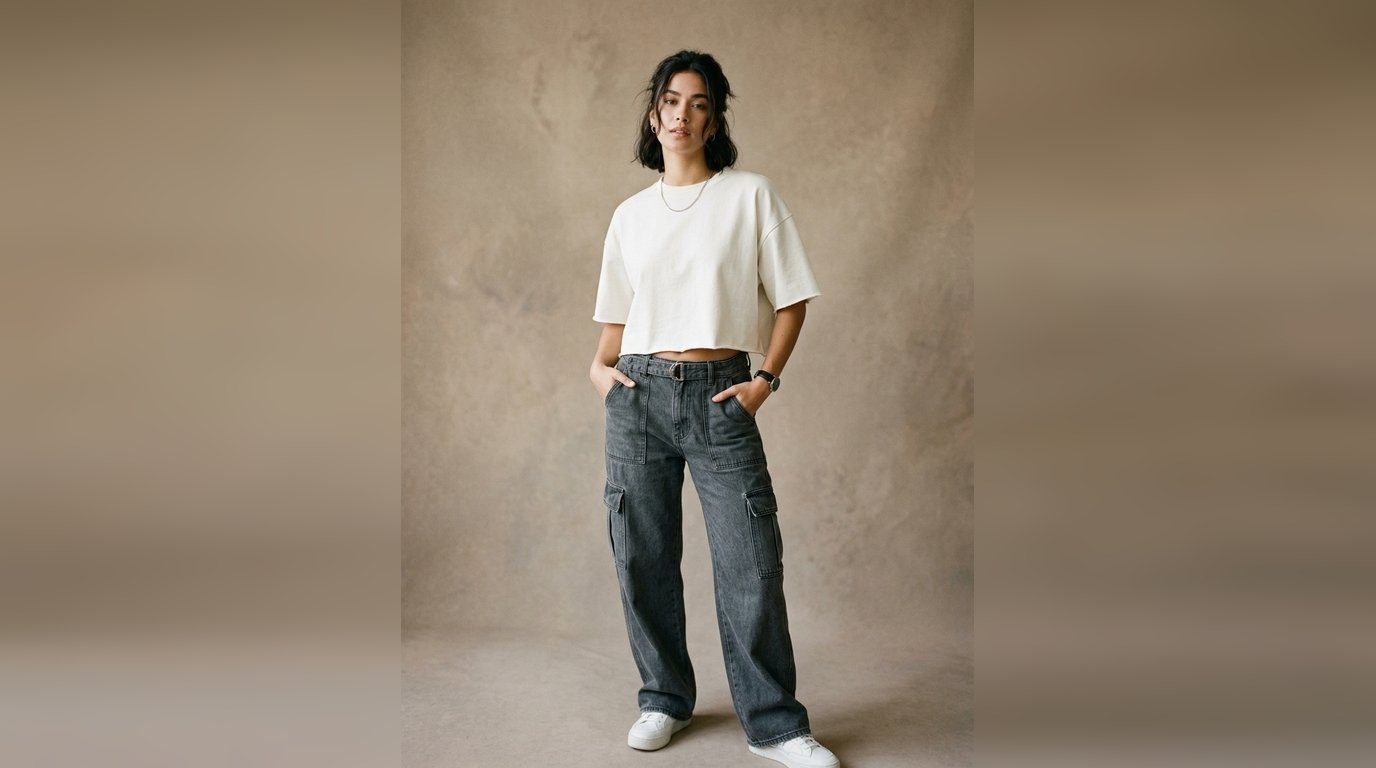 Women's Cropped Aesthetic Boxy Tee
